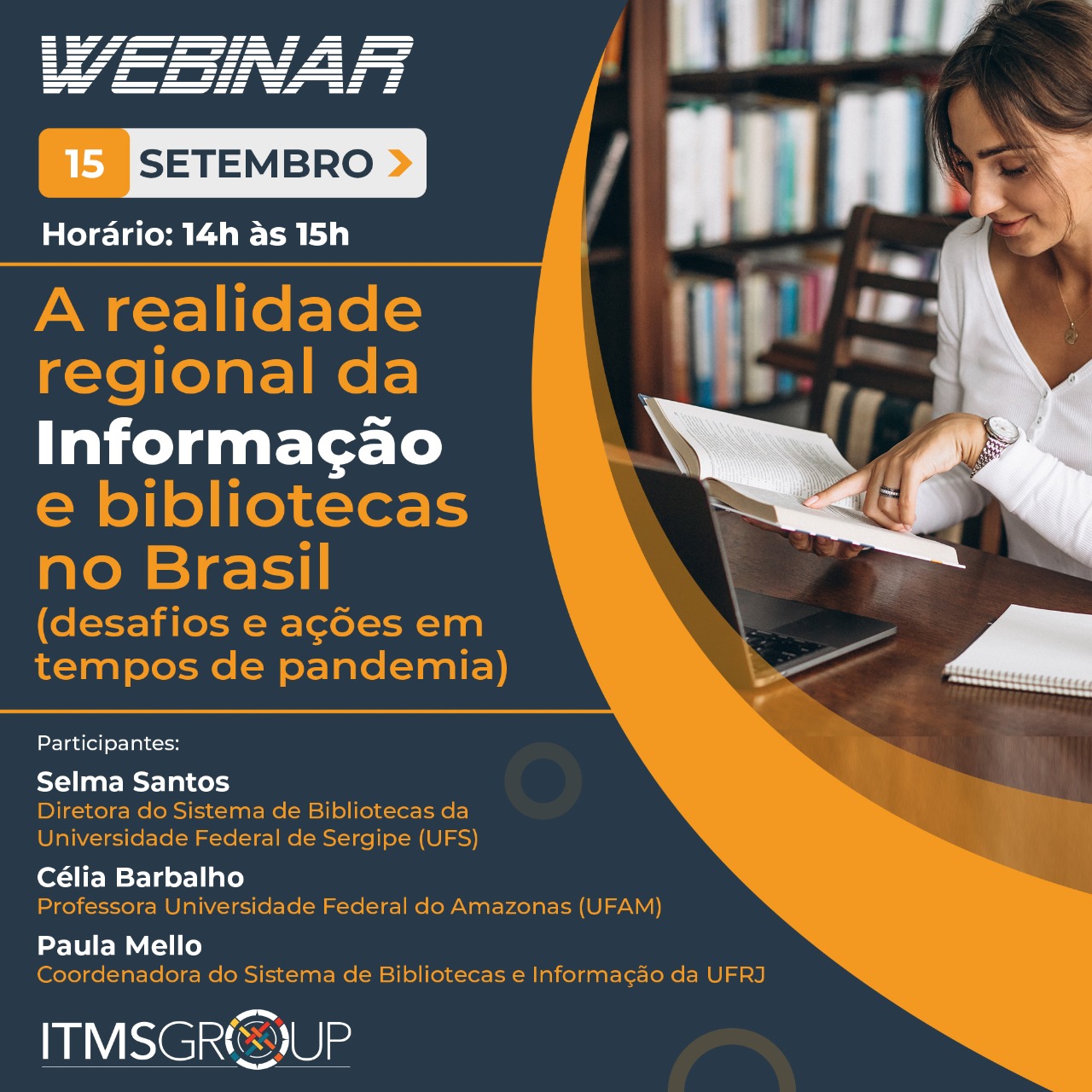 Webinar: A realidade regional da Informação e bibliotecas no Brasil (desafios e ações em tempos de pandemia) 